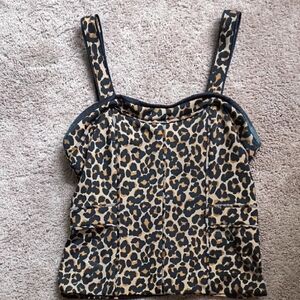 White House Black Market Leopard Print Camisole